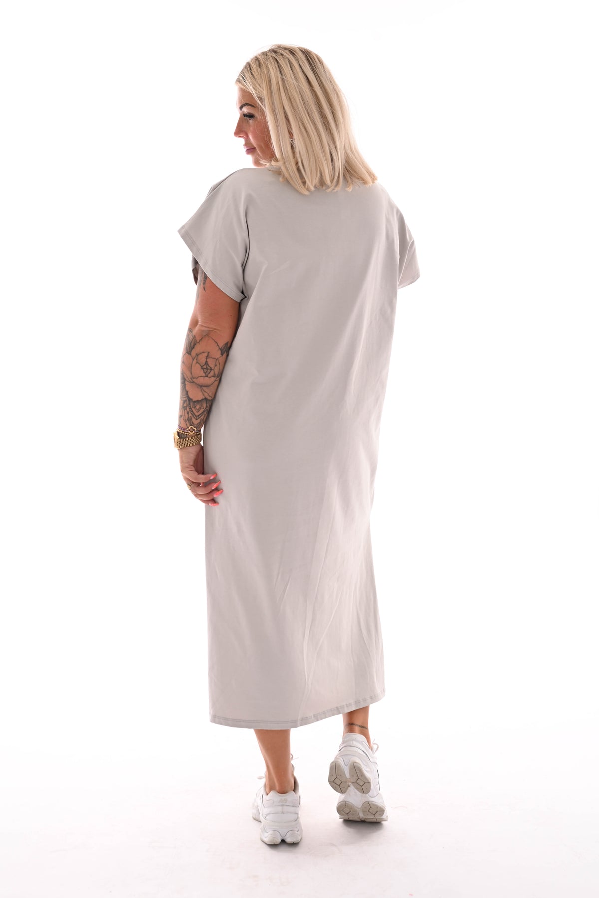 Sweaterdress uni beige