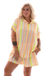 Twinset aztec style felgeel/feloranje