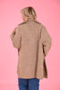 Gebreid vest met zakken camel