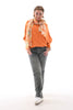 Sjaal oranje/turqoise 31