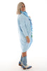 Tuniek met ritskraag baby blauw