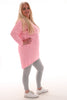 Sweater dress boothals baby roze