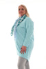 Sweater dress boothals baby blauw