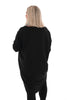 Sweater dress boothals zwart