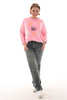 Sweater heart babe roze