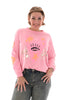 Sweater heart babe roze