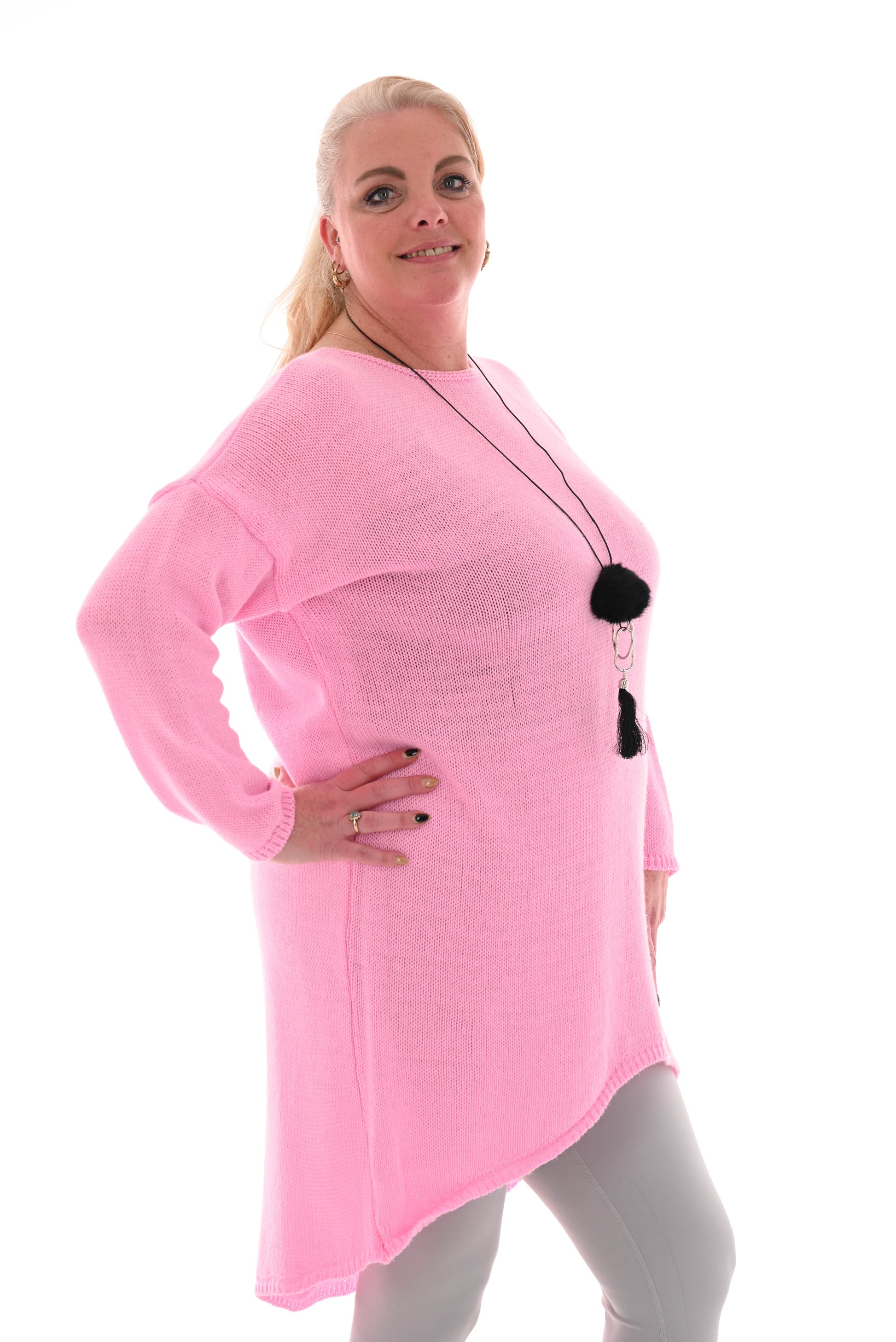 Tuniek met ketting roze