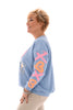 Sweater heart babe licht blauw