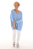 Gehaakte oversized trui blauw