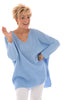 Gehaakte oversized trui blauw