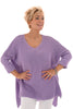 Gehaakte oversized trui lila