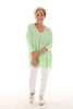 Gehaakte oversized trui mintgroen