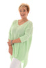 Gehaakte oversized trui mintgroen