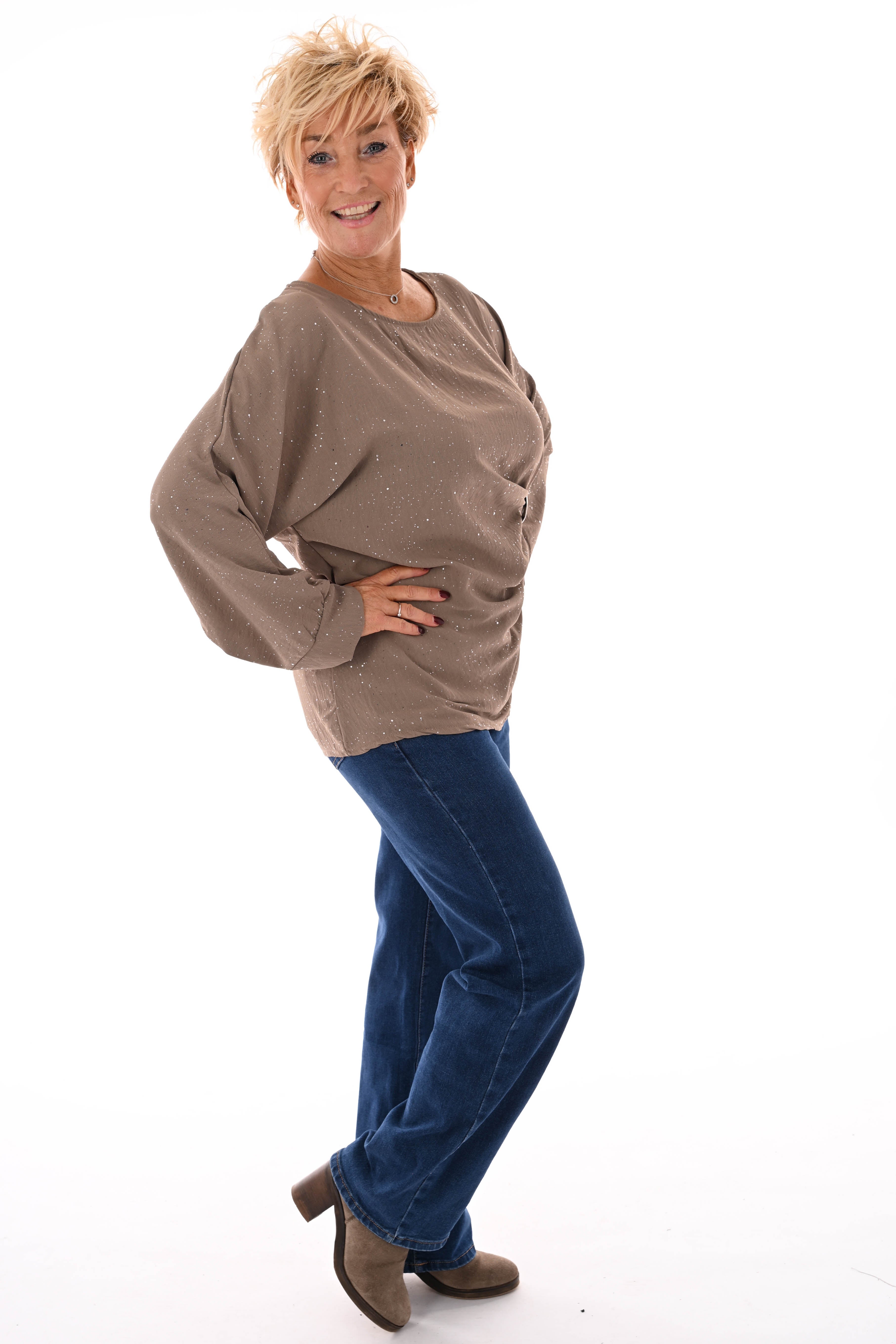 BB.S jeans wide leg blauw