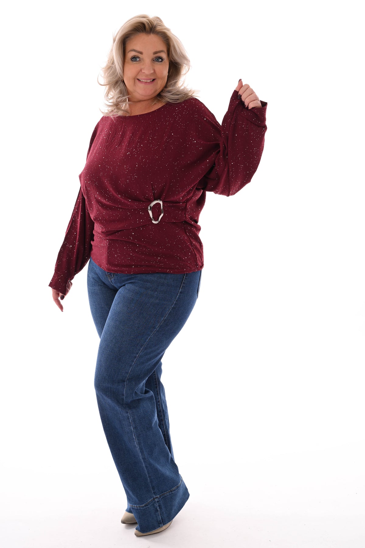 Goodies wide leg brede zoom blauw