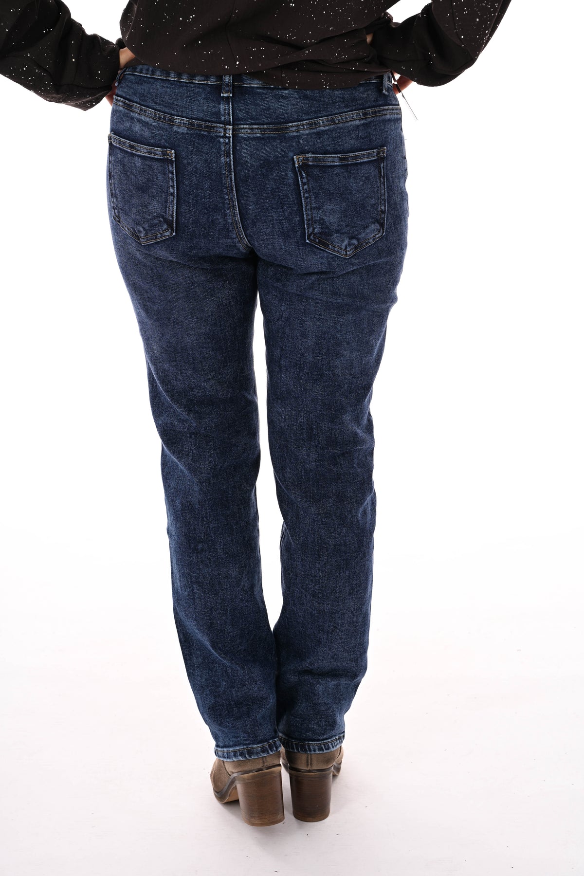 Goodies jeans slim leg gemeleerd blauw