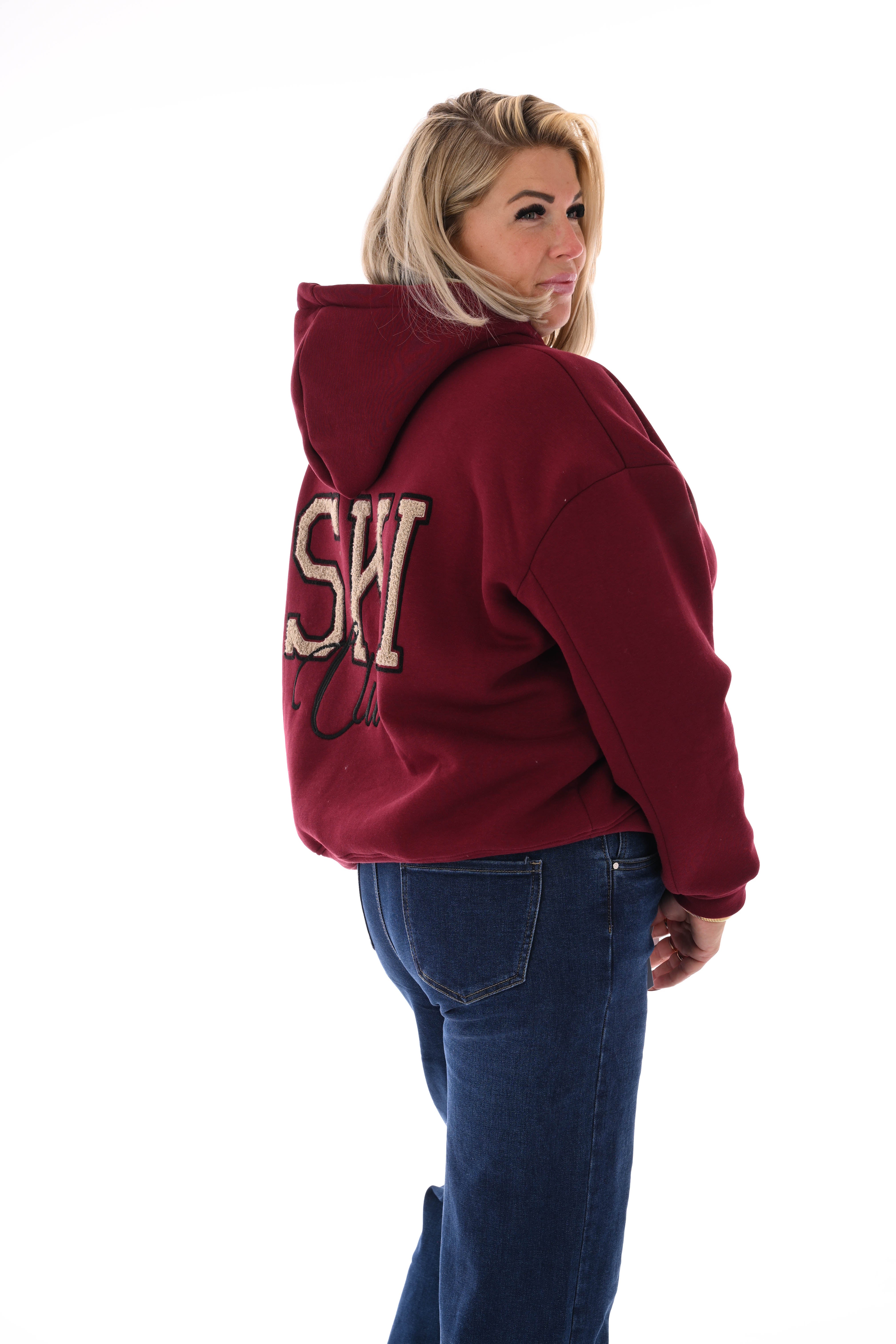 Hoodie ski club bordeaux