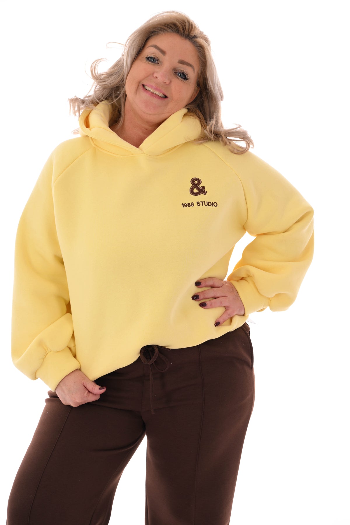 Hoodie Brooklyn & NYC botergeel