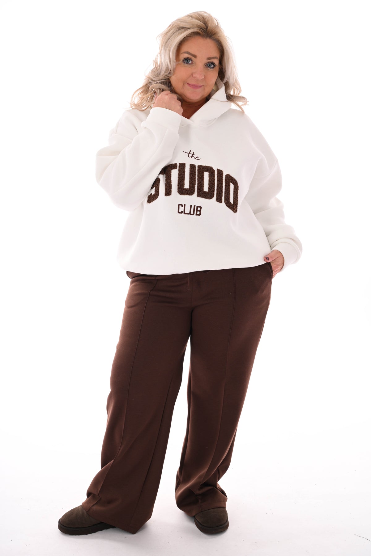 Hoodie studio club roomwit