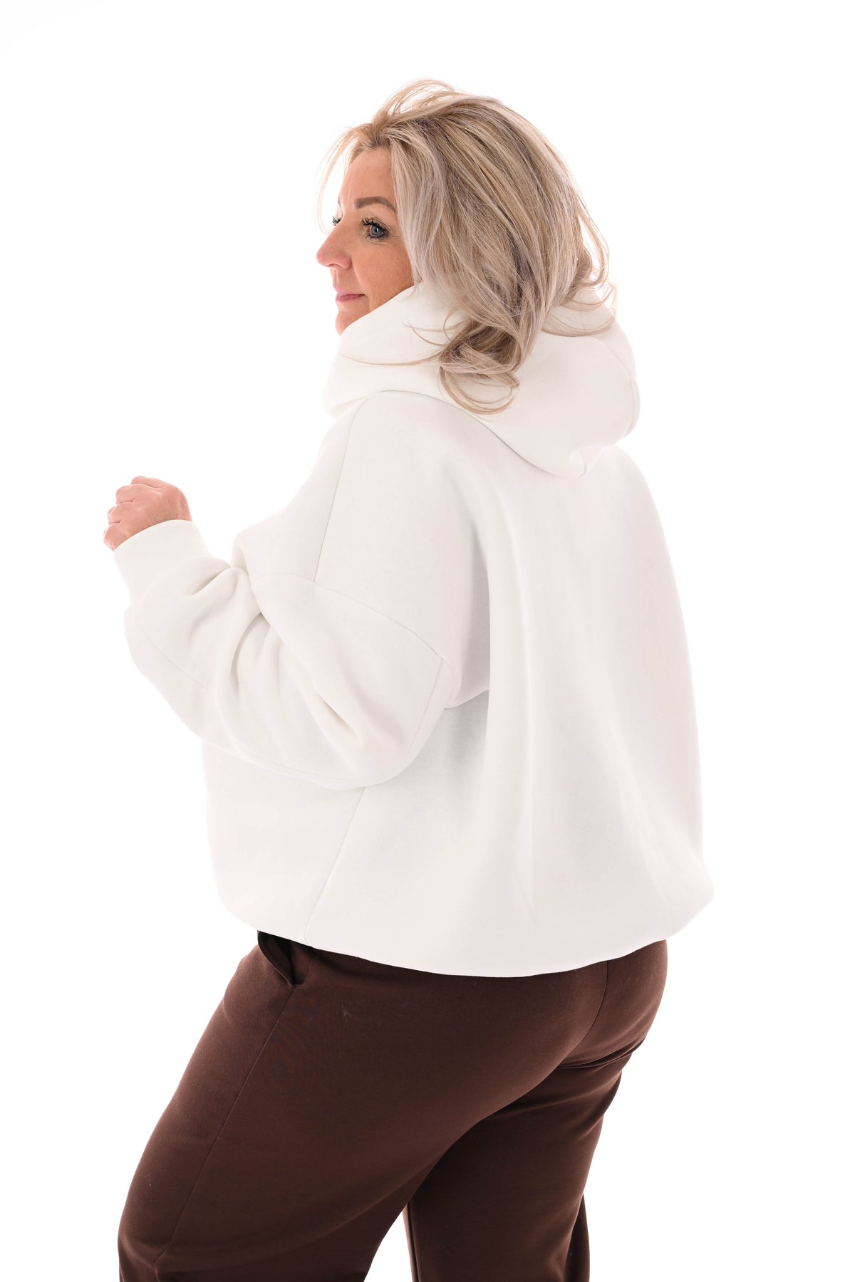 Hoodie studio club roomwit