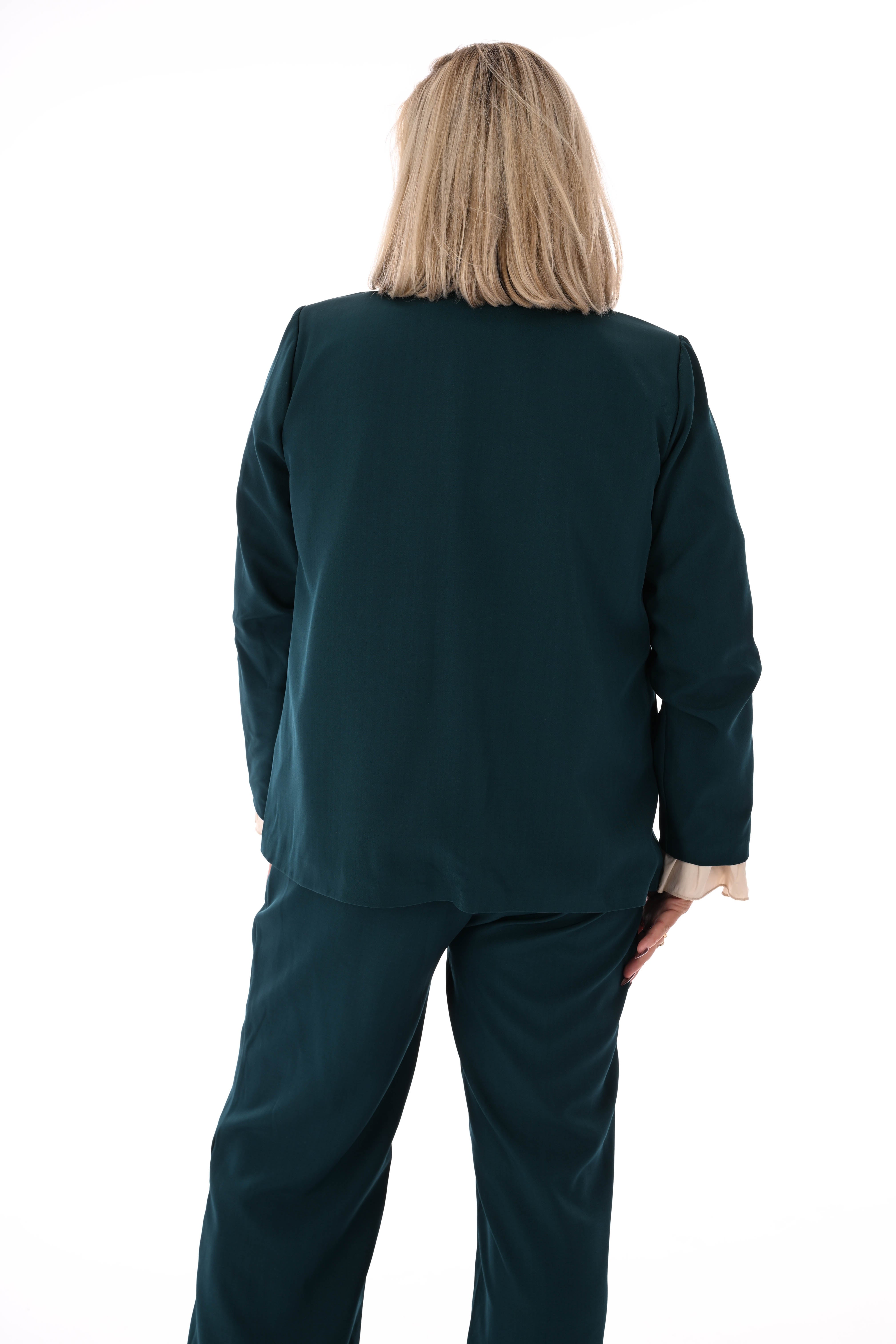 Tweedelig blazer pak uni petrol