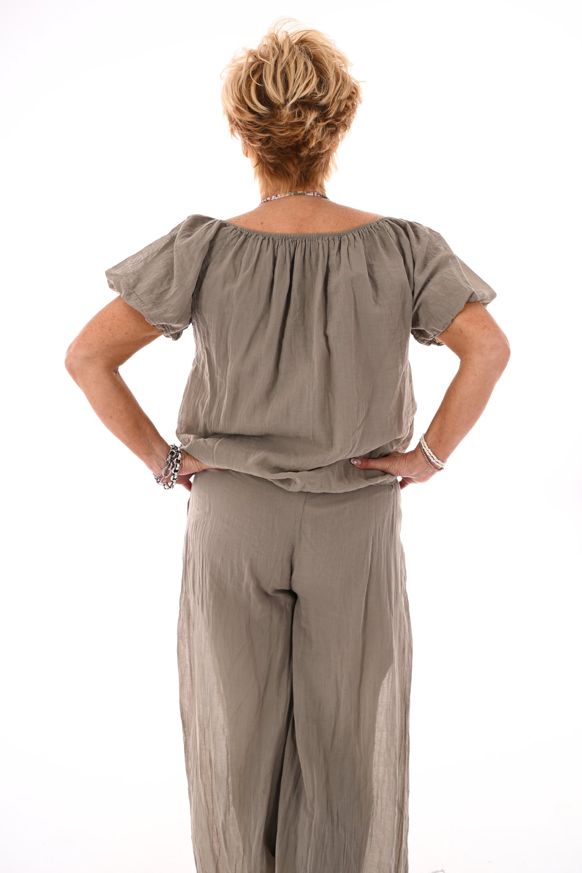 Tweedelig set ballon fit taupe