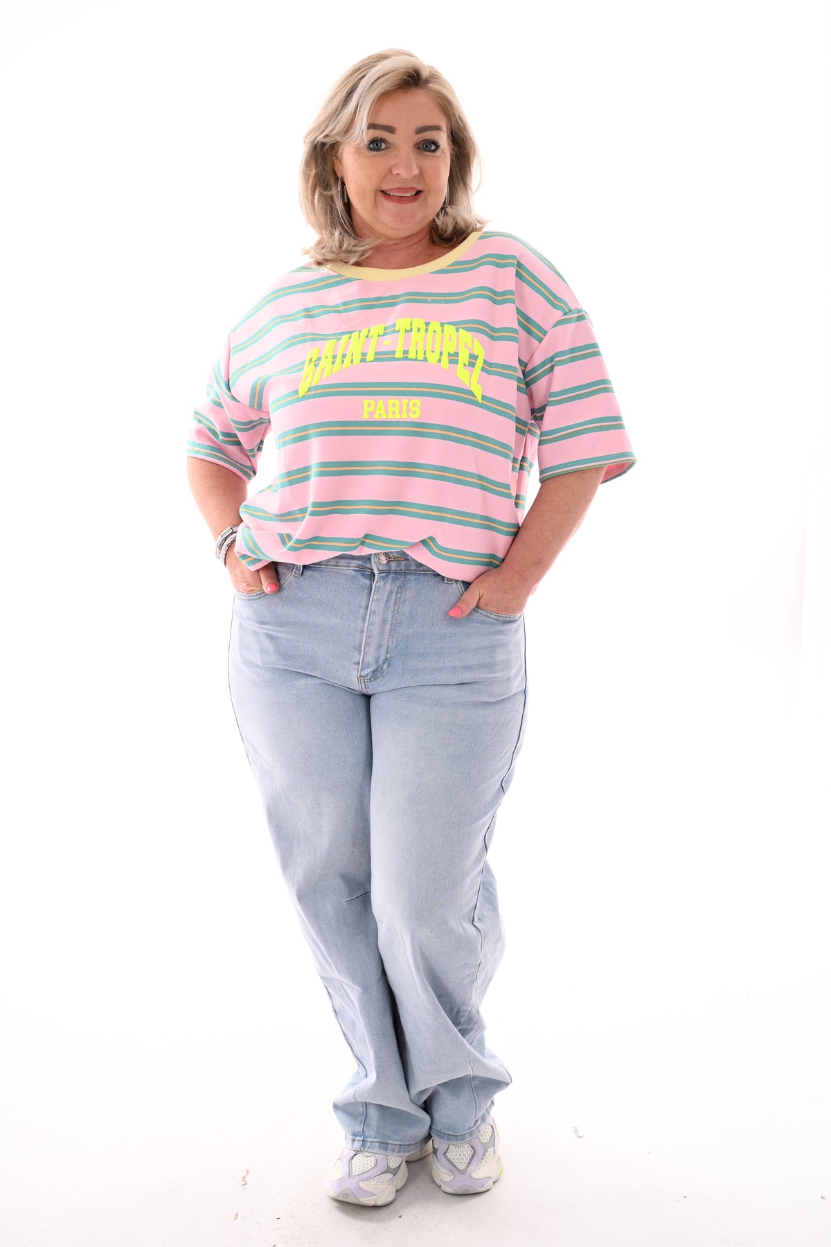 Marivy Ballon fit jeans lichtblauw