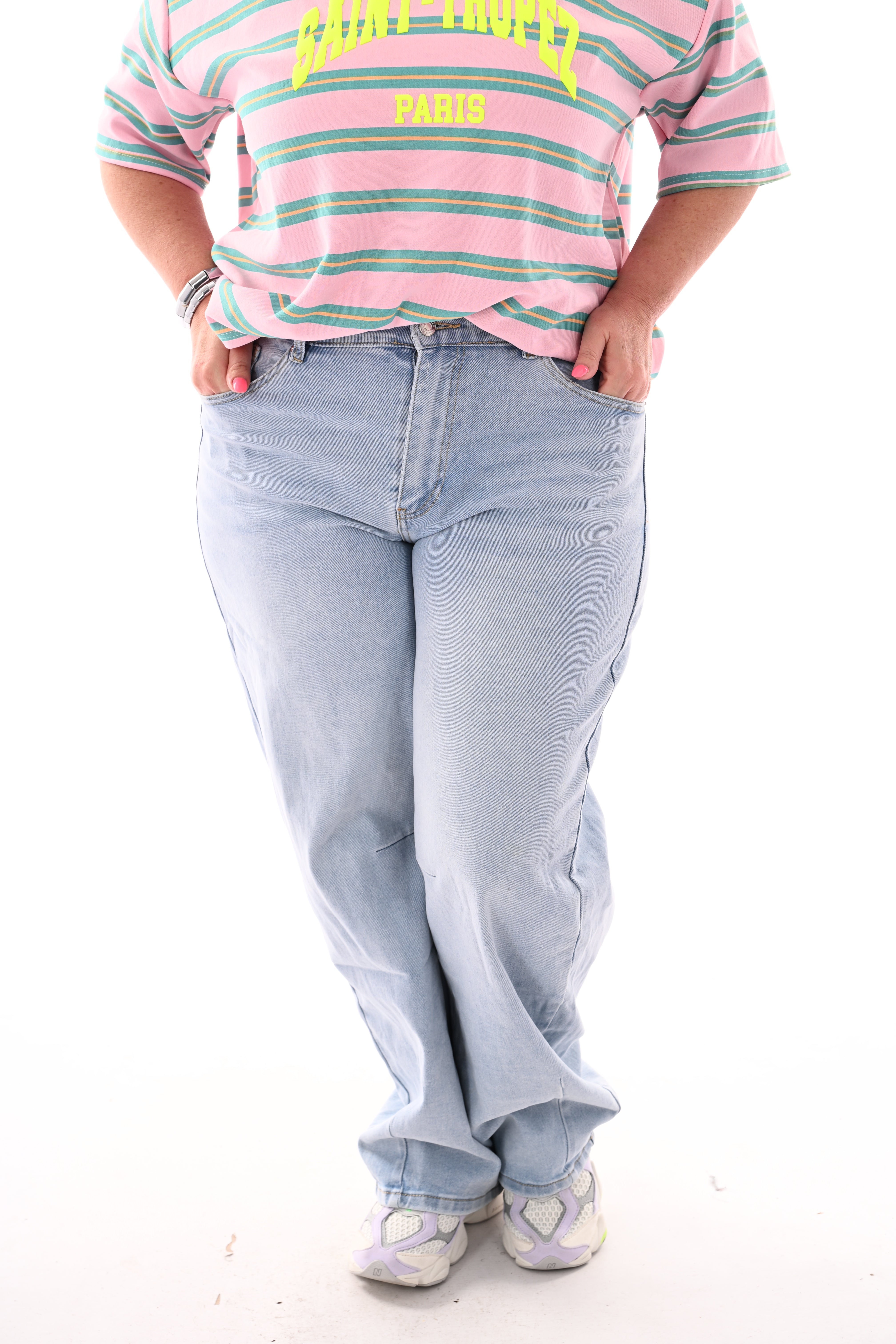 Marivy Ballon fit jeans lichtblauw