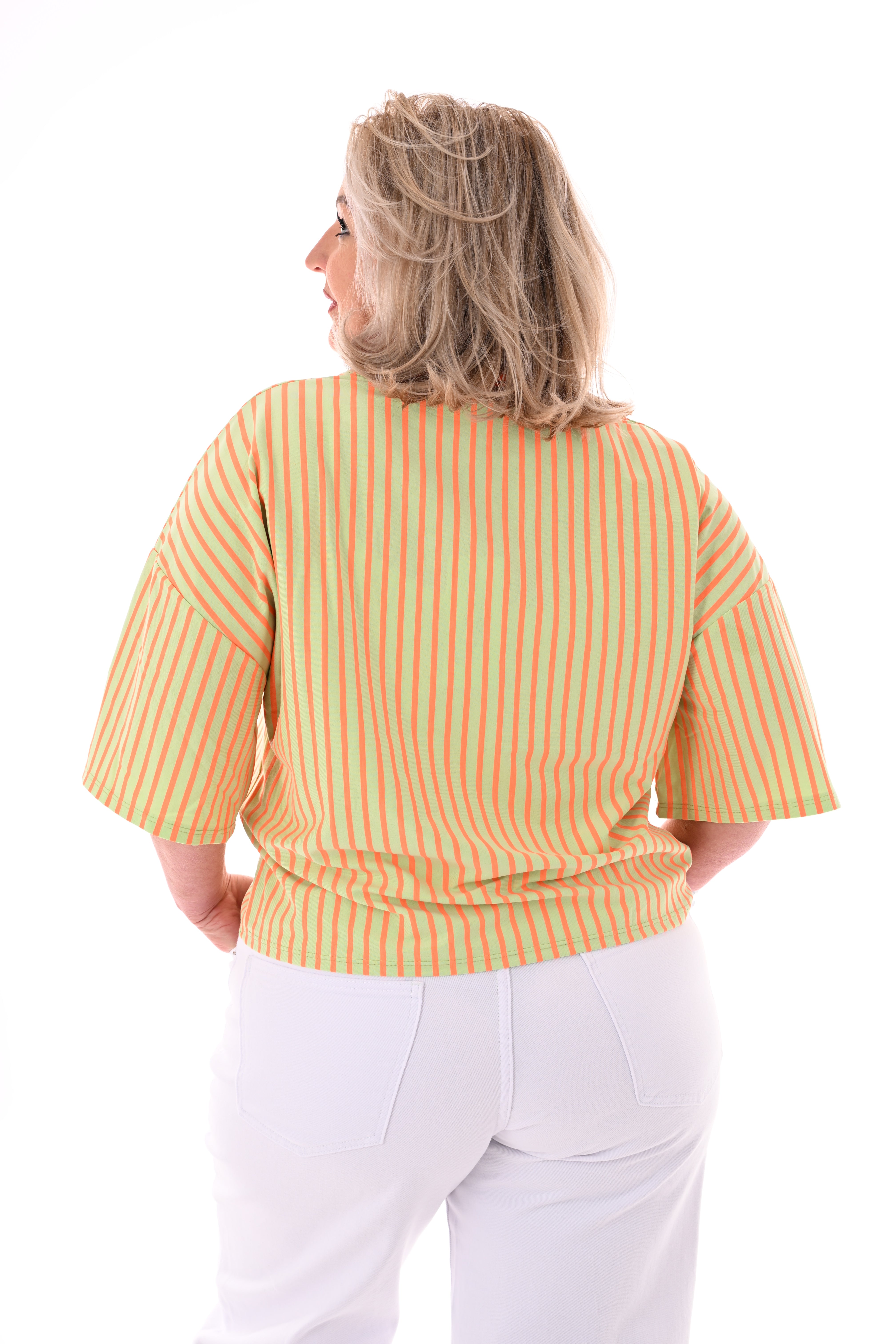 Shirt Malibu groen/oranje