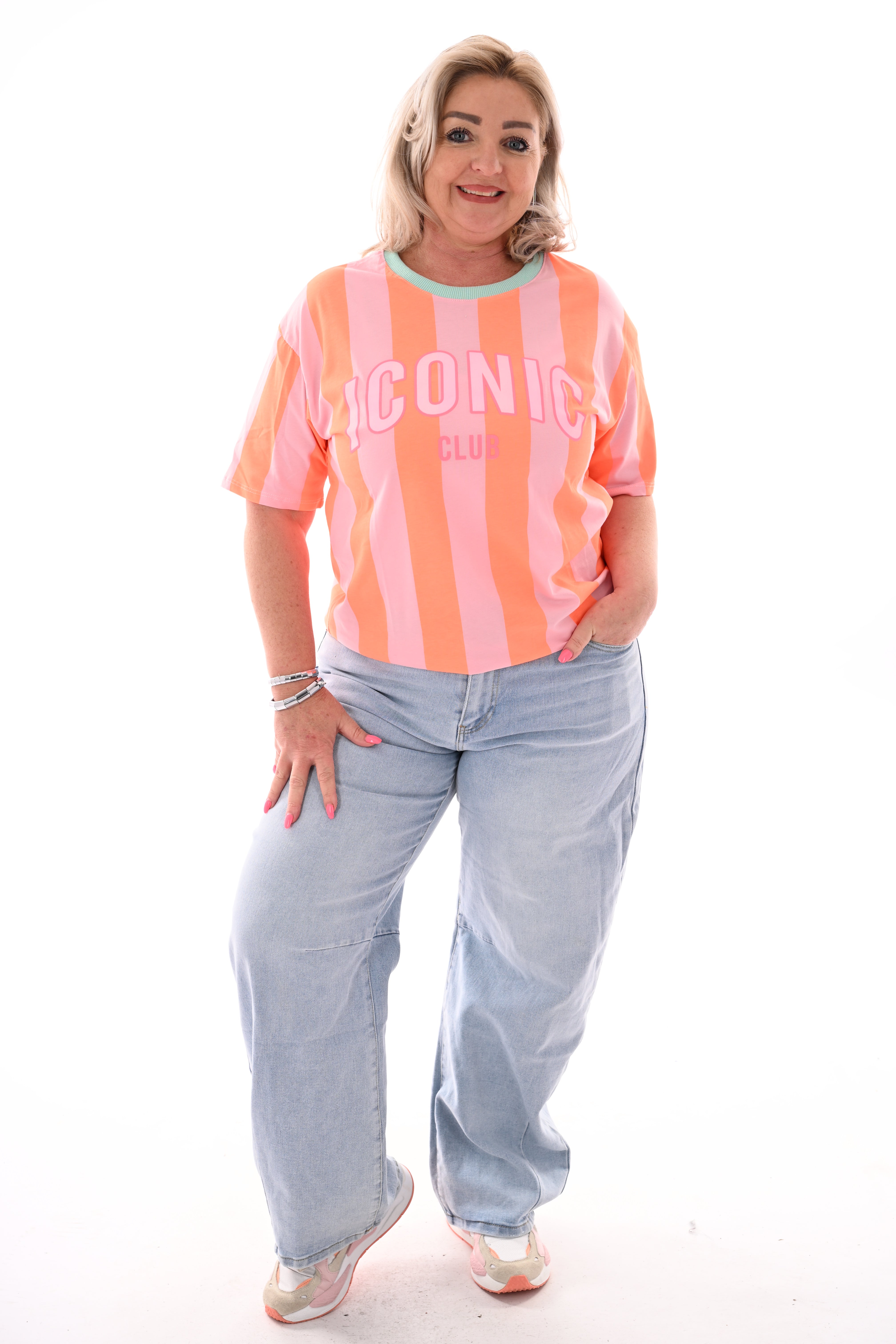 Shirt Iconic roze/oranje