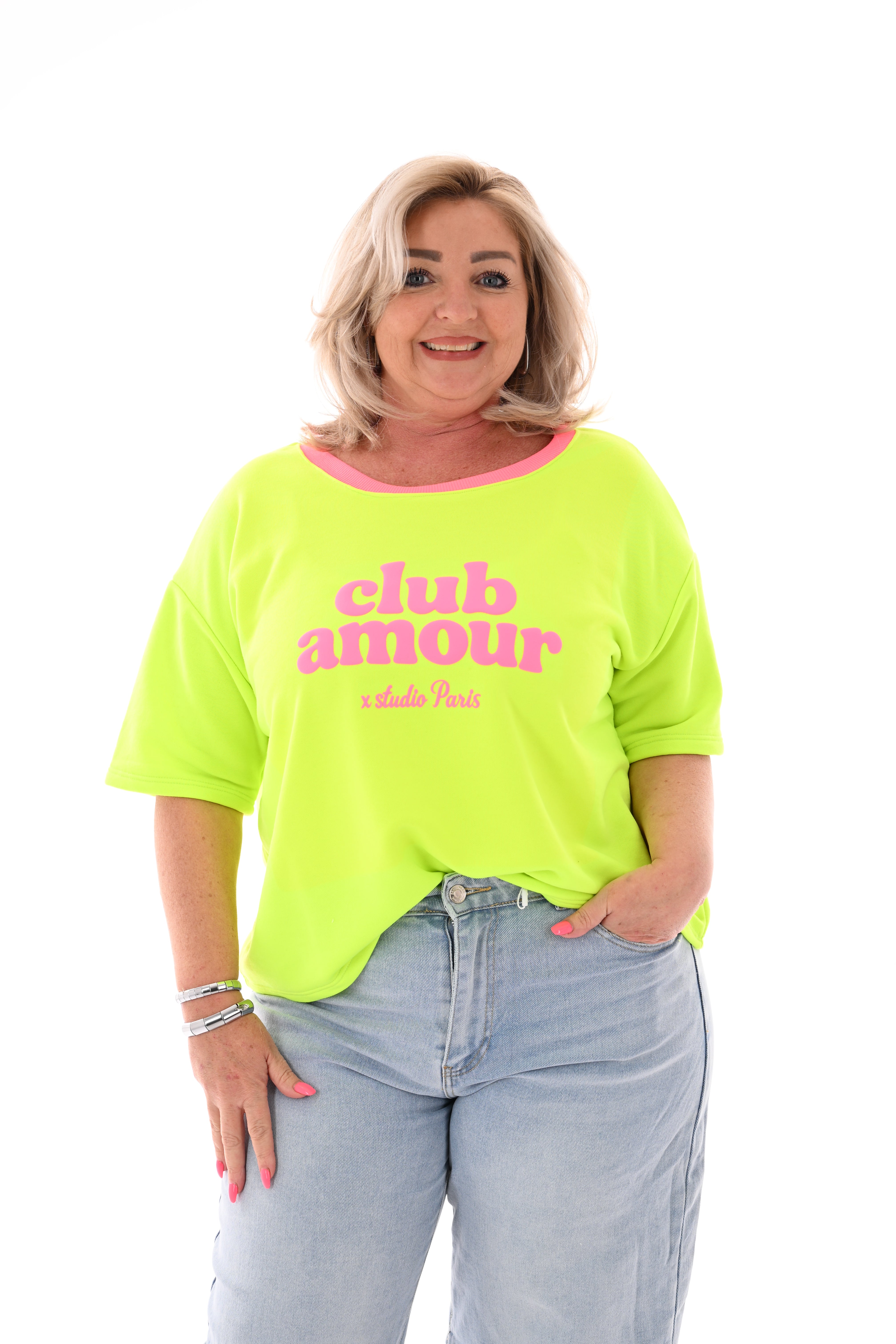 Sweatshirt club amour neongeel