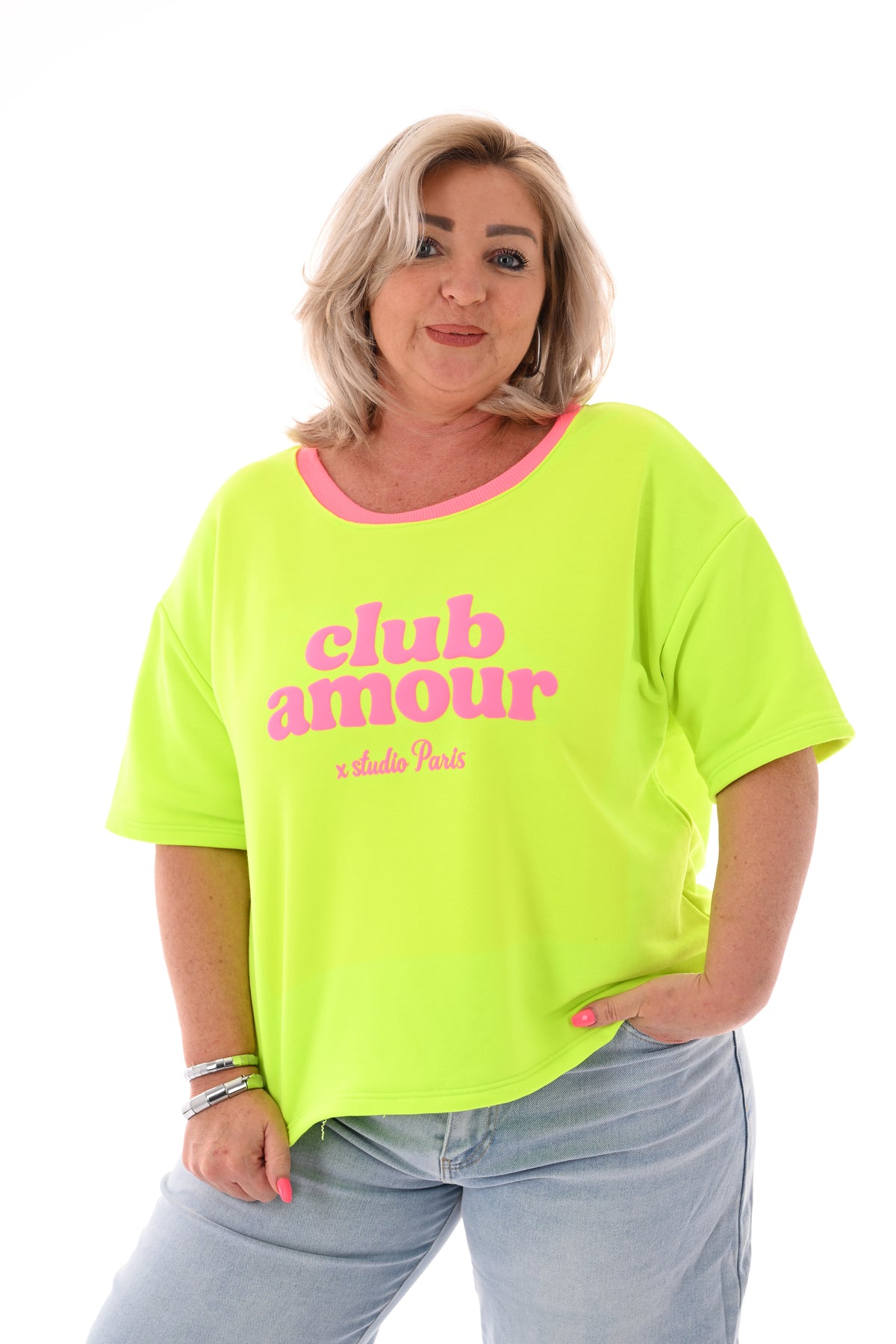 Sweatshirt club amour neongeel