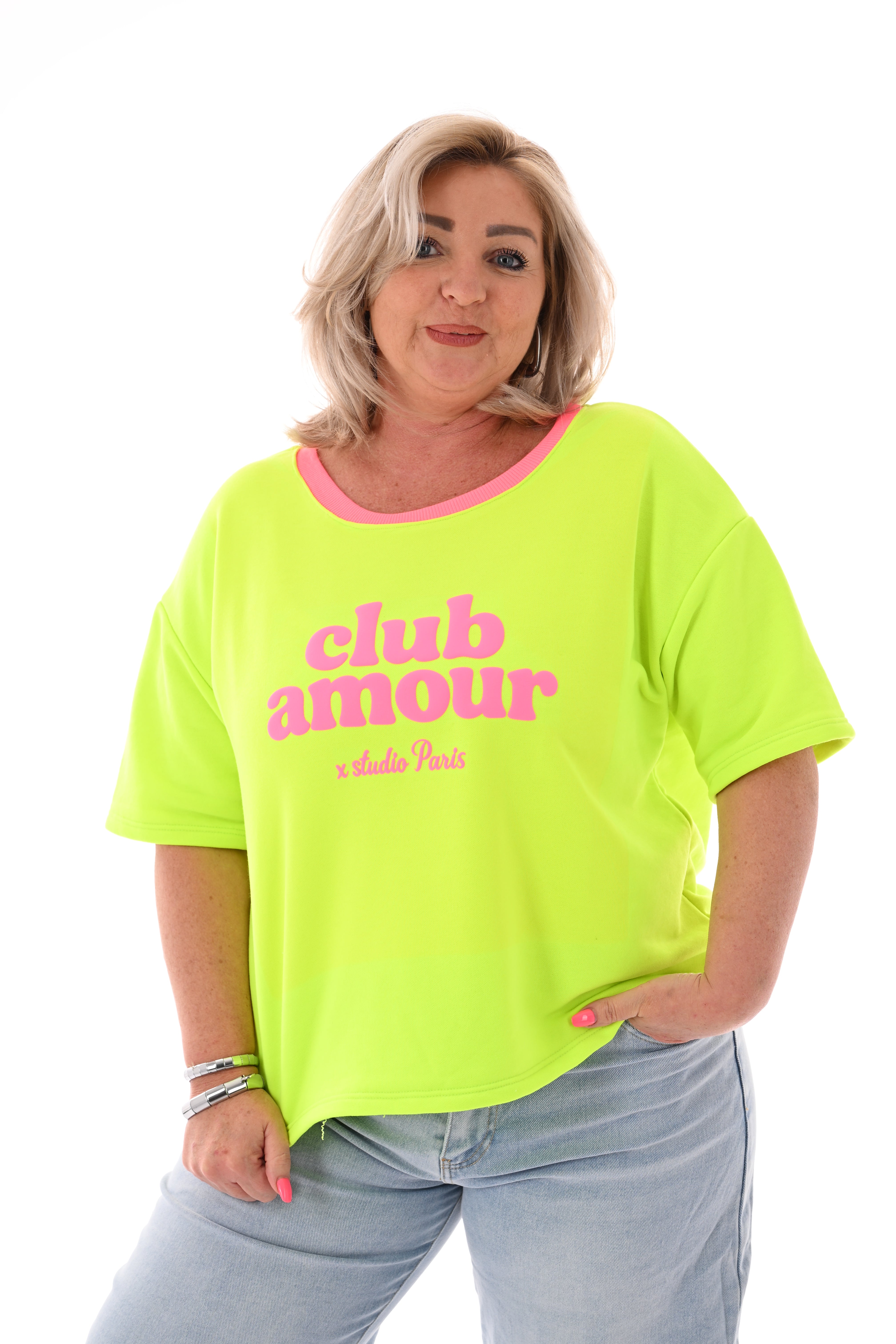 Sweatshirt club amour neongeel