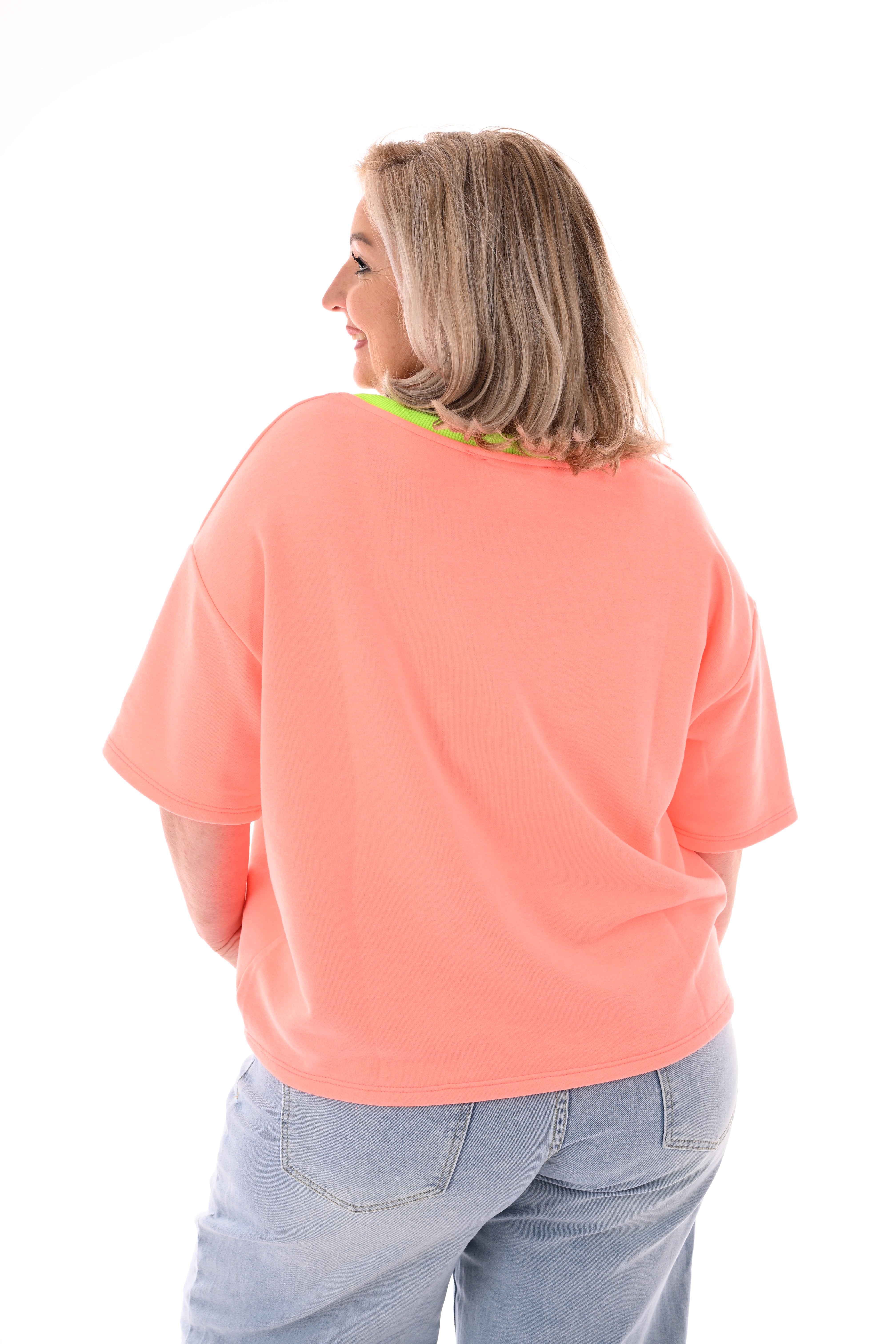 Sweatshirt club amour neonpeach