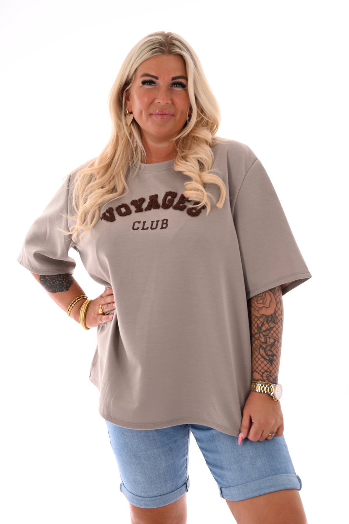 Top Voyage club taupe