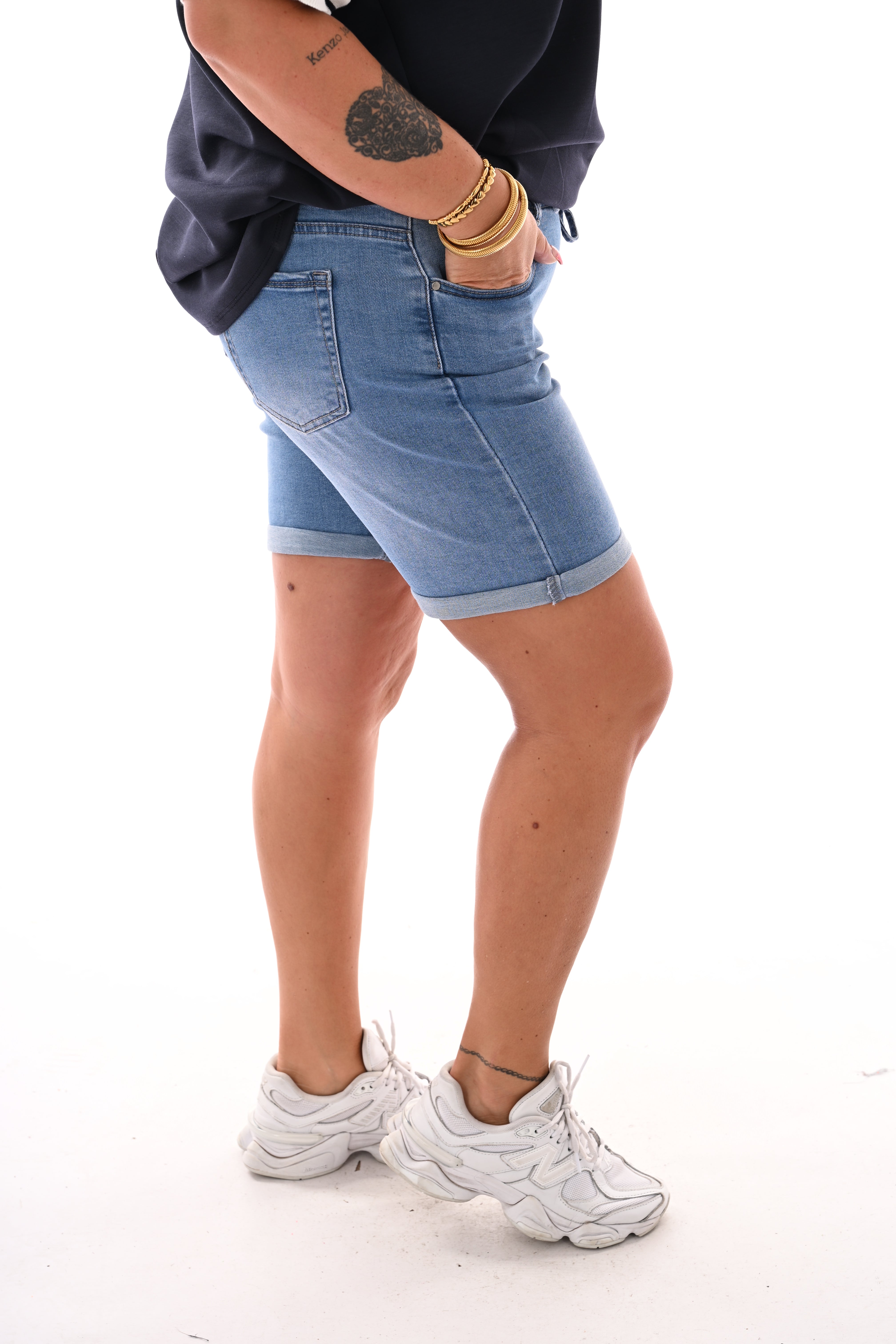 G-smack short aantrekkoord lichtblauw