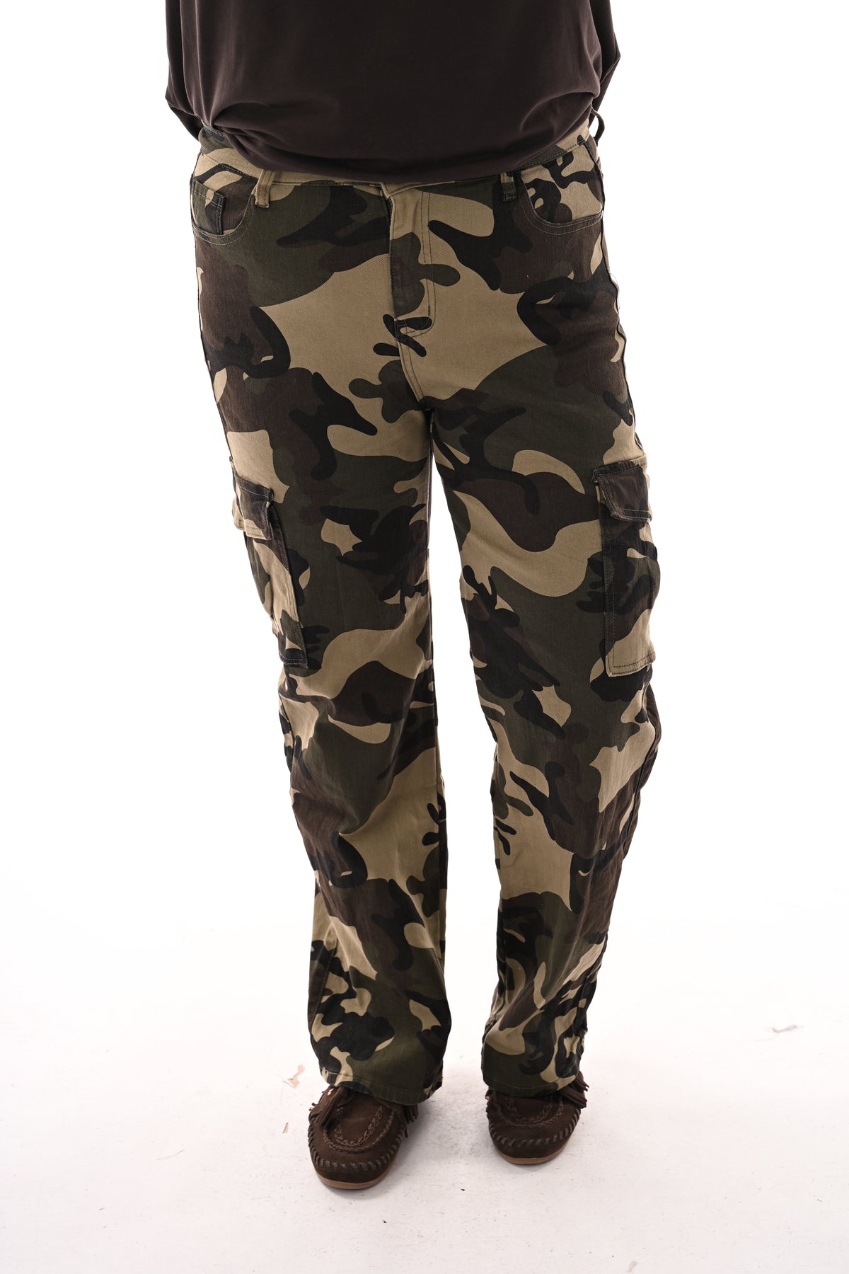 Lajoly army cargo jeans legergroen