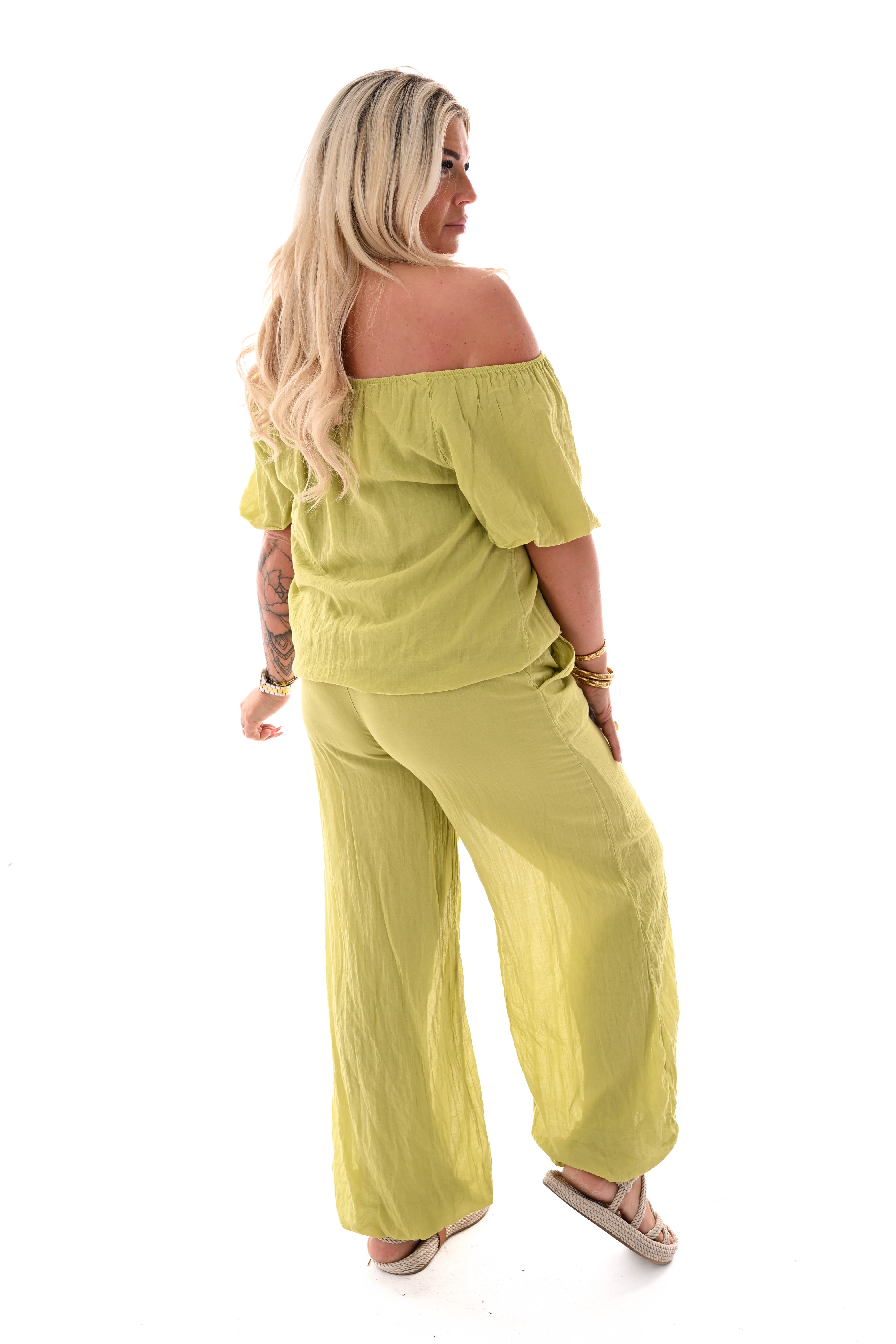 Tweedelig set ballon fit lime
