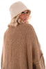 Vissershoed met teddy beige