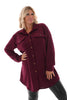 Lange corduroy blouse bordeaux