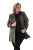 Blazer oversized legergroen