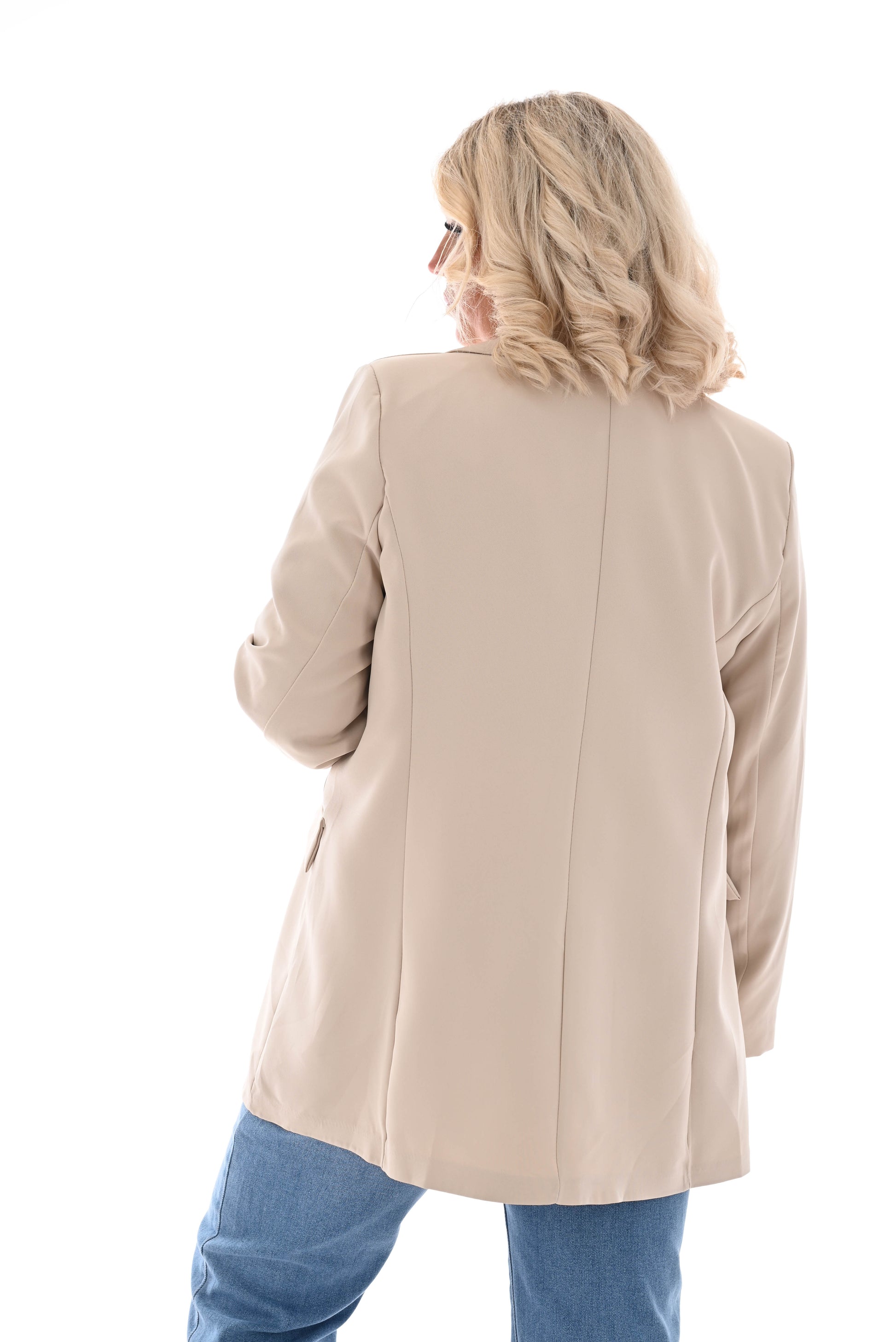 Blazer oversized beige