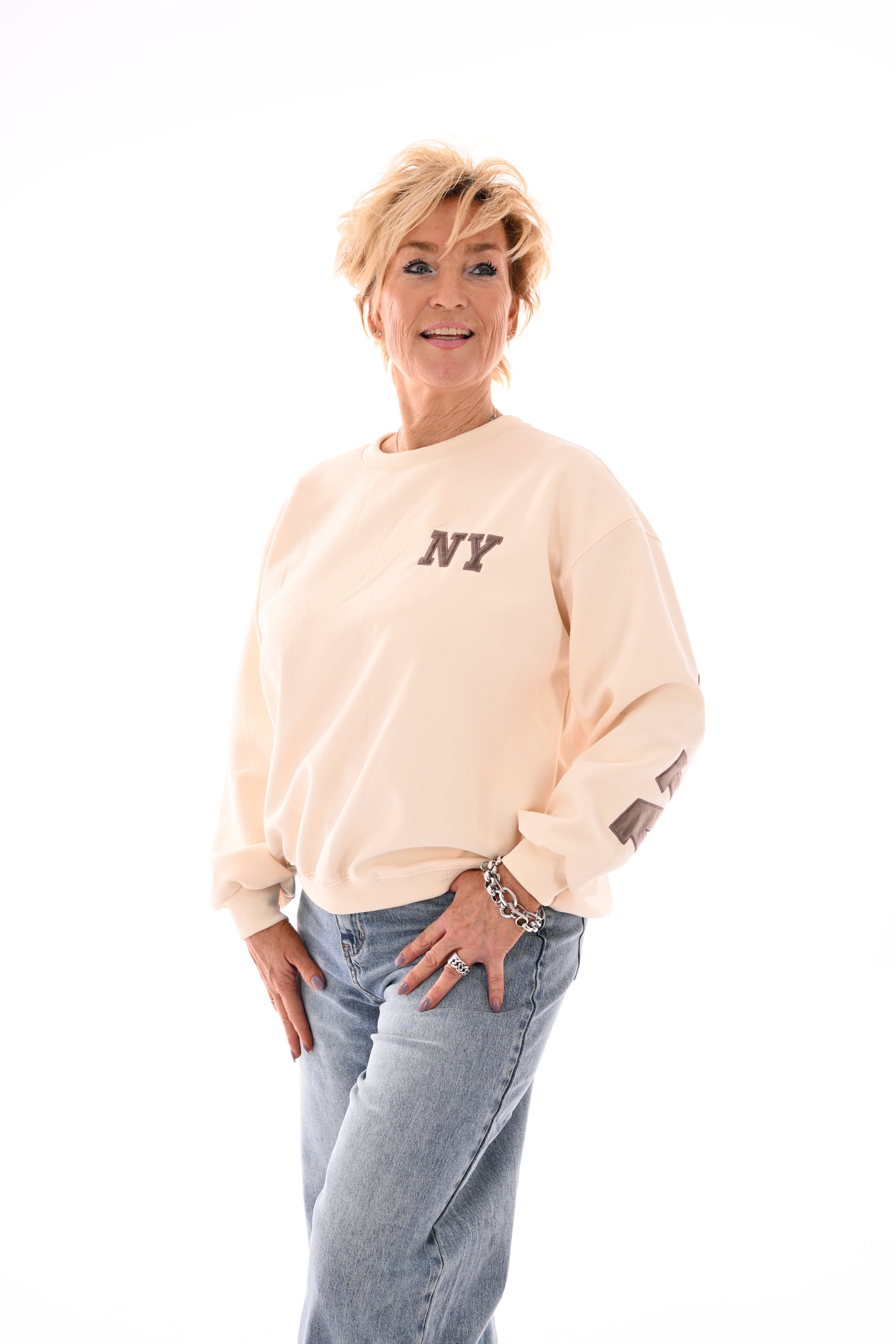 Sweater New York Soho creme