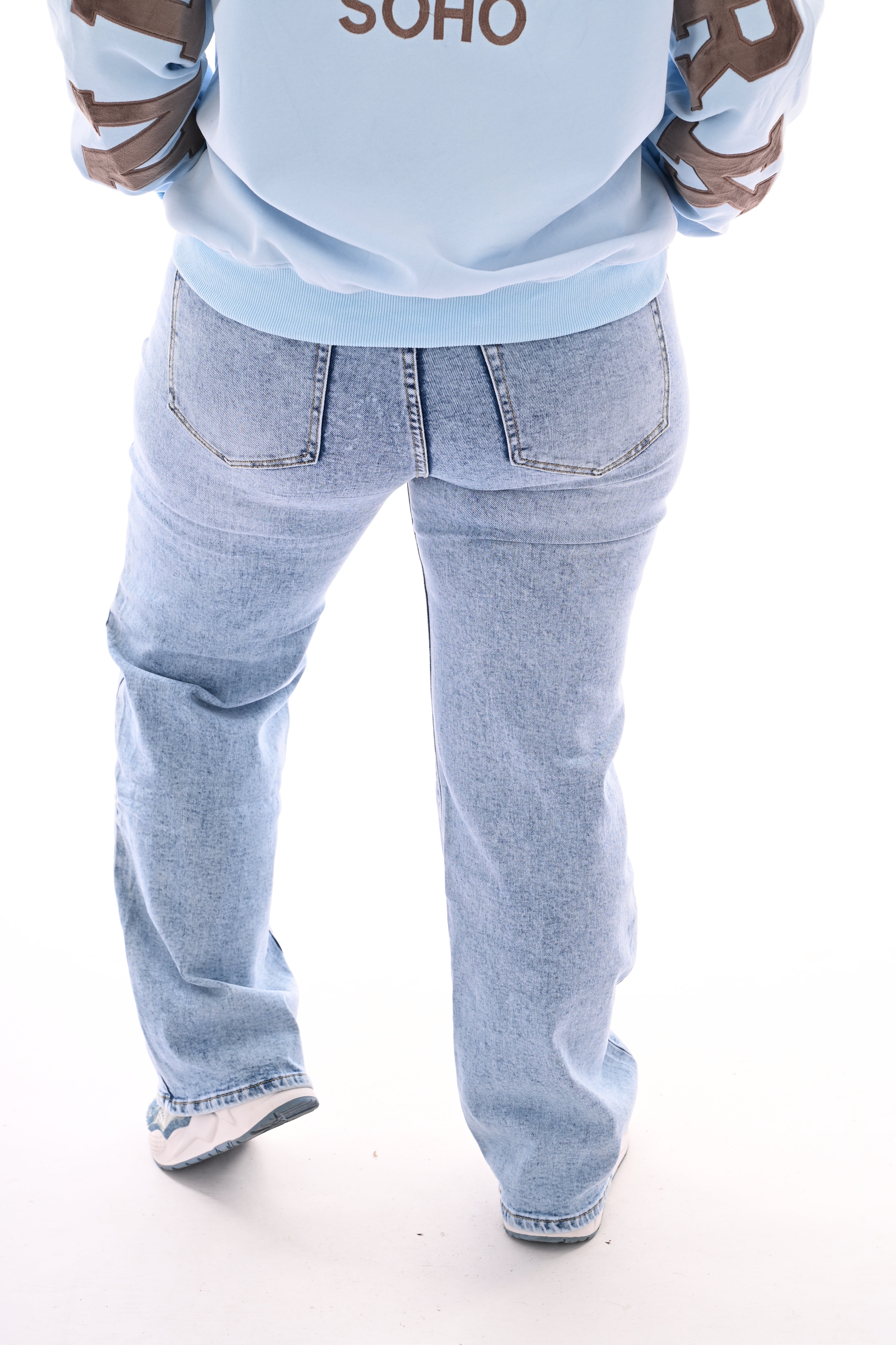 G-smack wide leg jeans lichtblauw