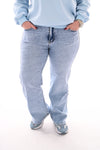G-smack wide leg jeans lichtblauw