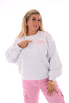 Sweater iconic club lichtgrijs