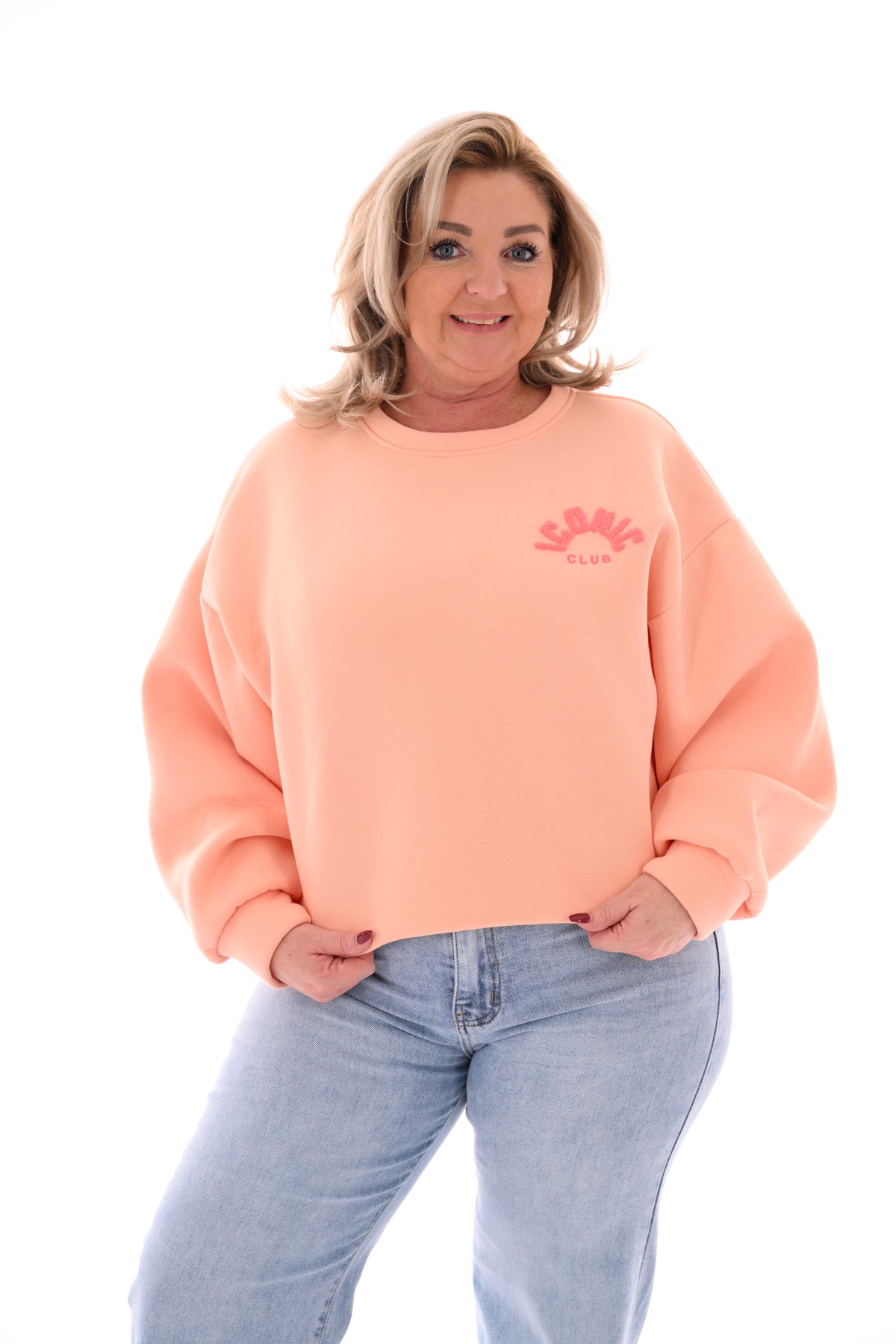 Sweater iconic club peach