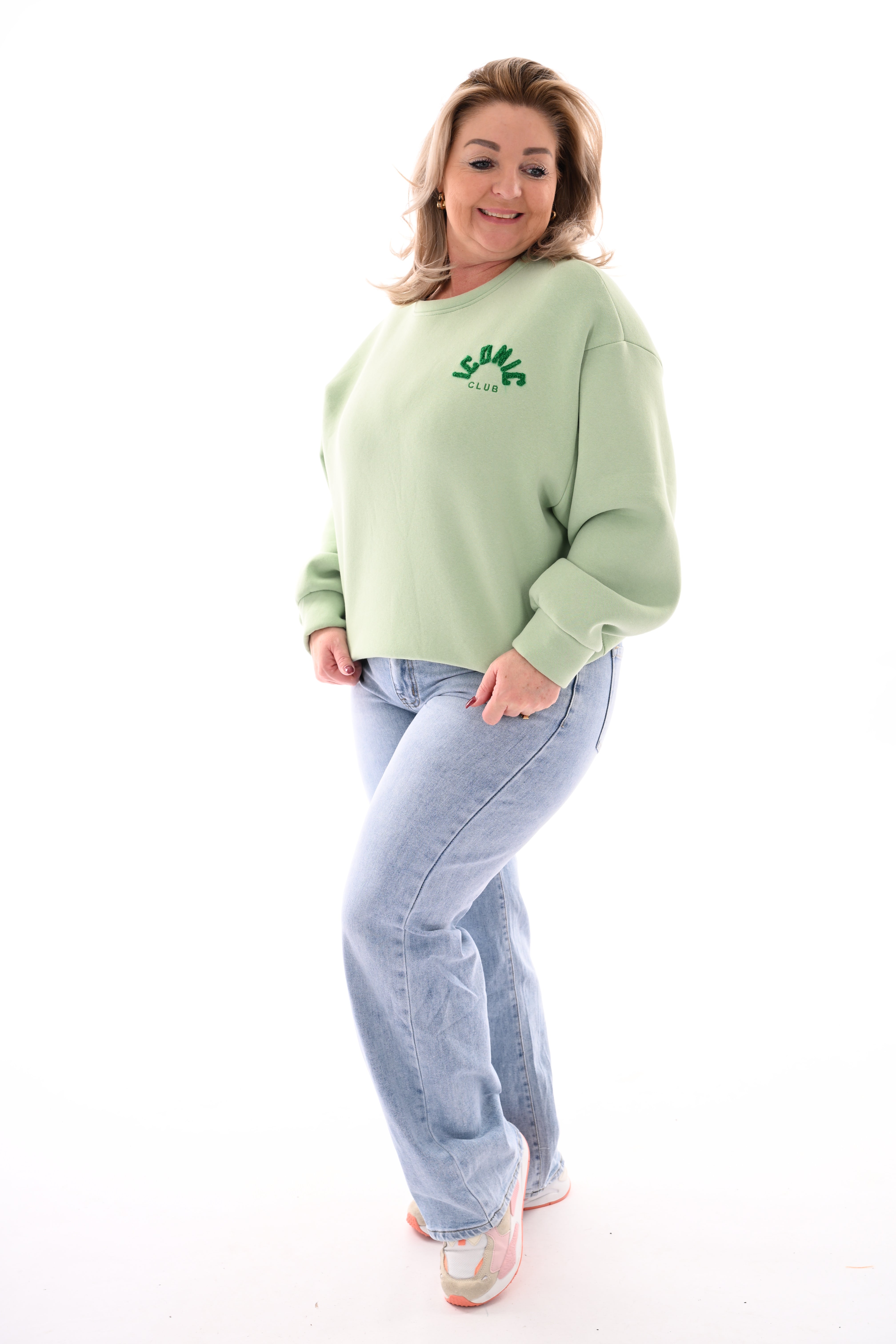 Sweater iconic club pistache