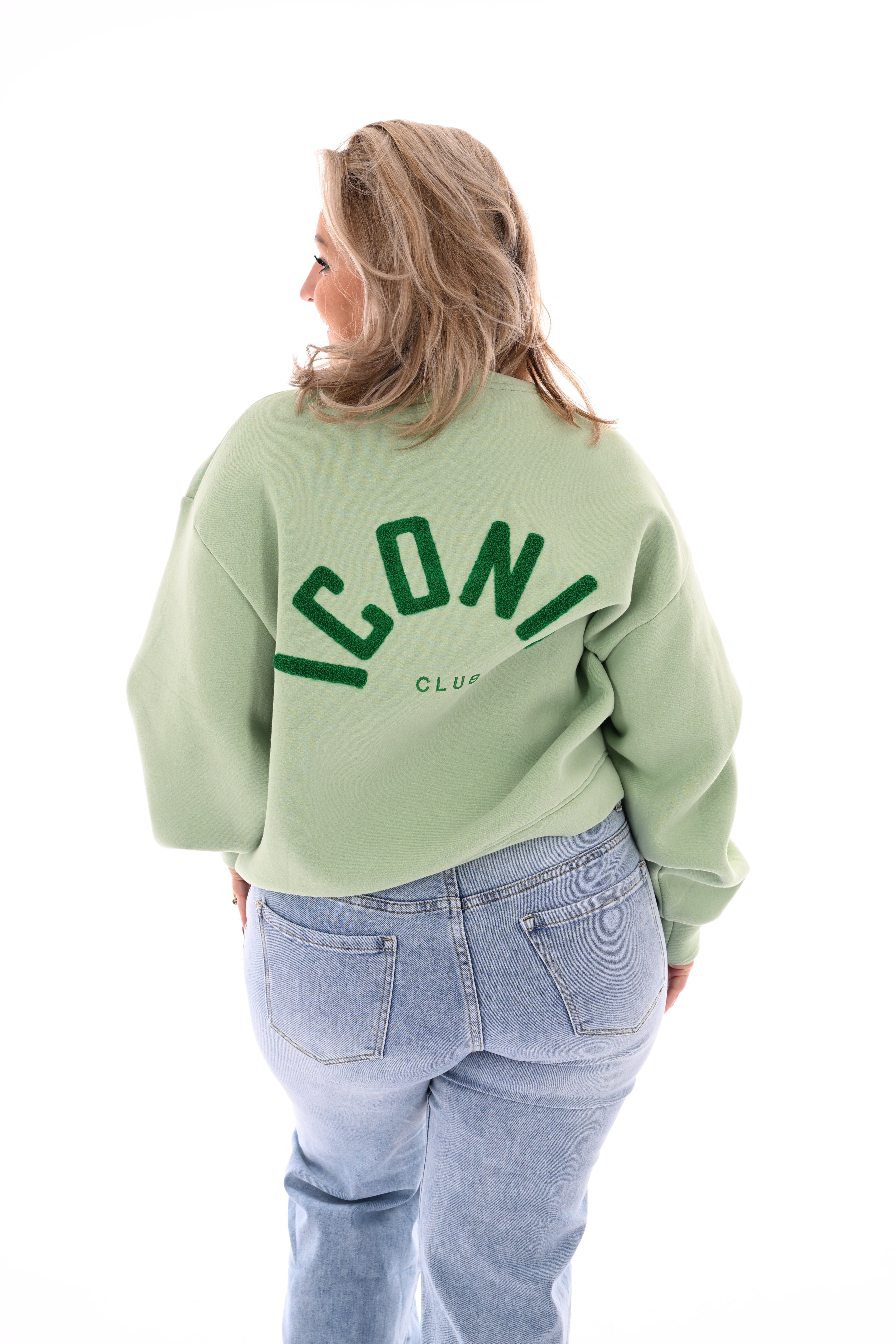 Sweater iconic club pistache