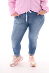 Jeans stretchbroek jeansblauw